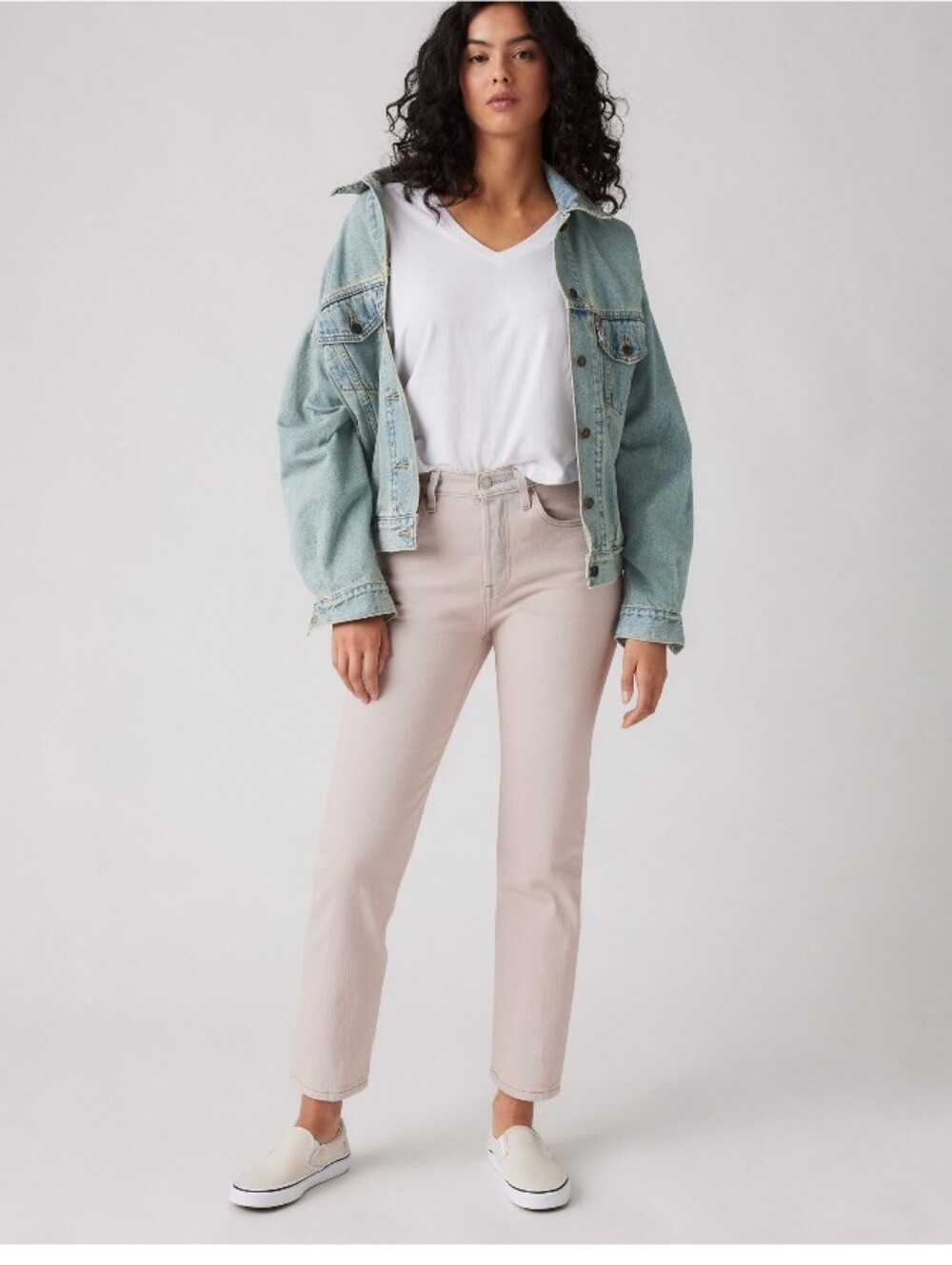 Levi's 501 Original Cropped Jeans Candy Floss